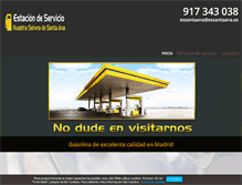 Tablet Screenshot of gasolinerasantana.com
